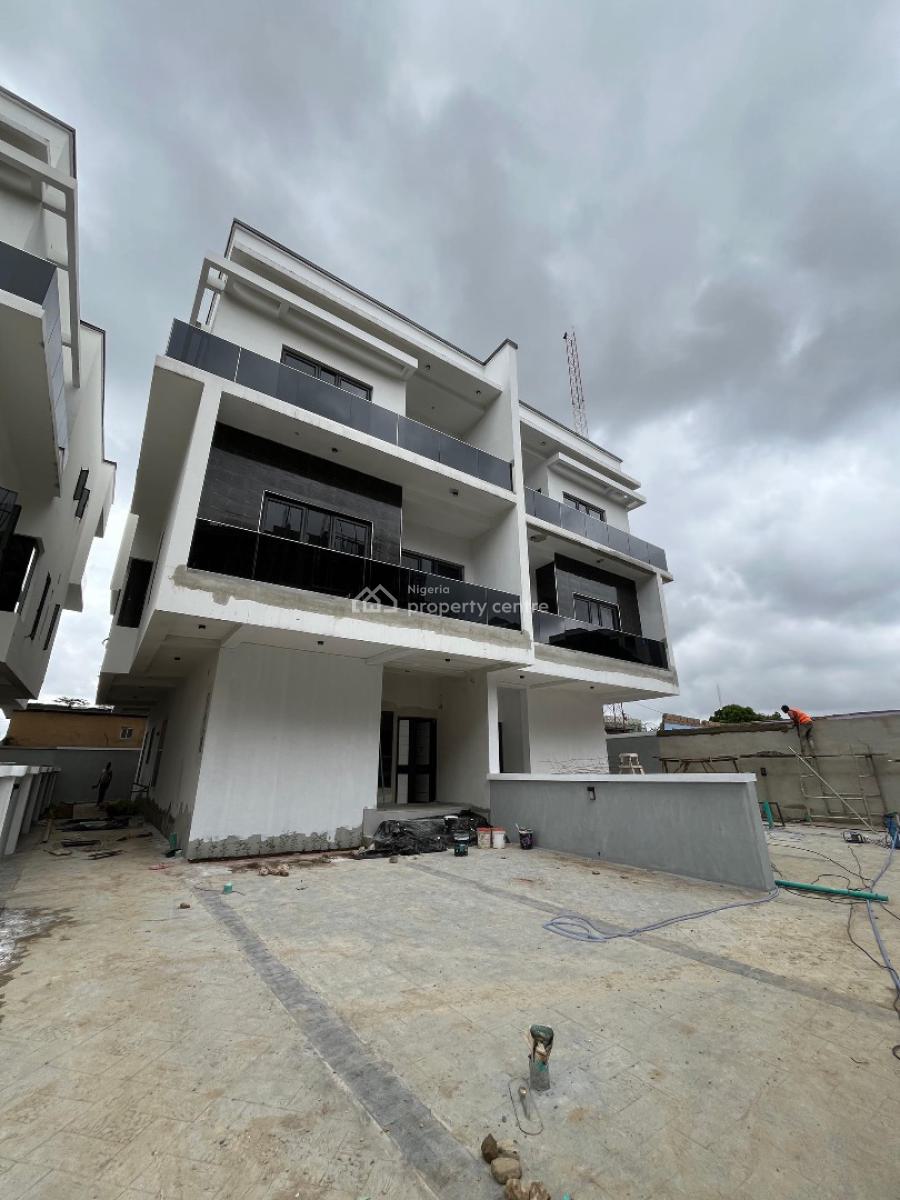 a Contemporary Newly Built 5 Bedroom Semi Detached Duplex in a Serene, Modern Home Design, Communal Pool, Ample Car Lot, Secured and Serene, Ikeja Gra, Ikeja, Lagos, Semi-detached Duplex for Sale