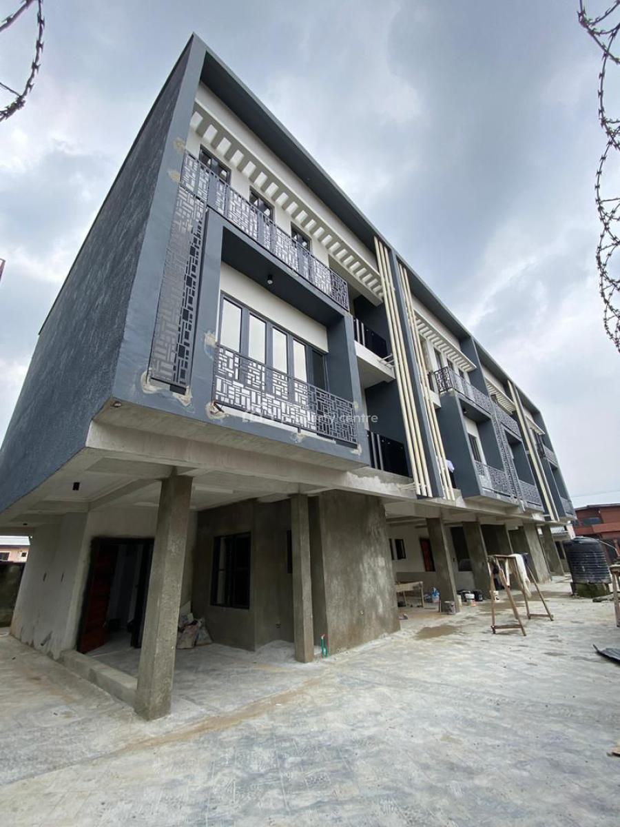 Exquisite 4 Bedroom Terraced Duplex Plus Bq in an Estate, Clean Water, Gated Estate, Smart Home, Great Ambience, Ogba, Ikeja, Lagos, Terraced Duplex for Sale