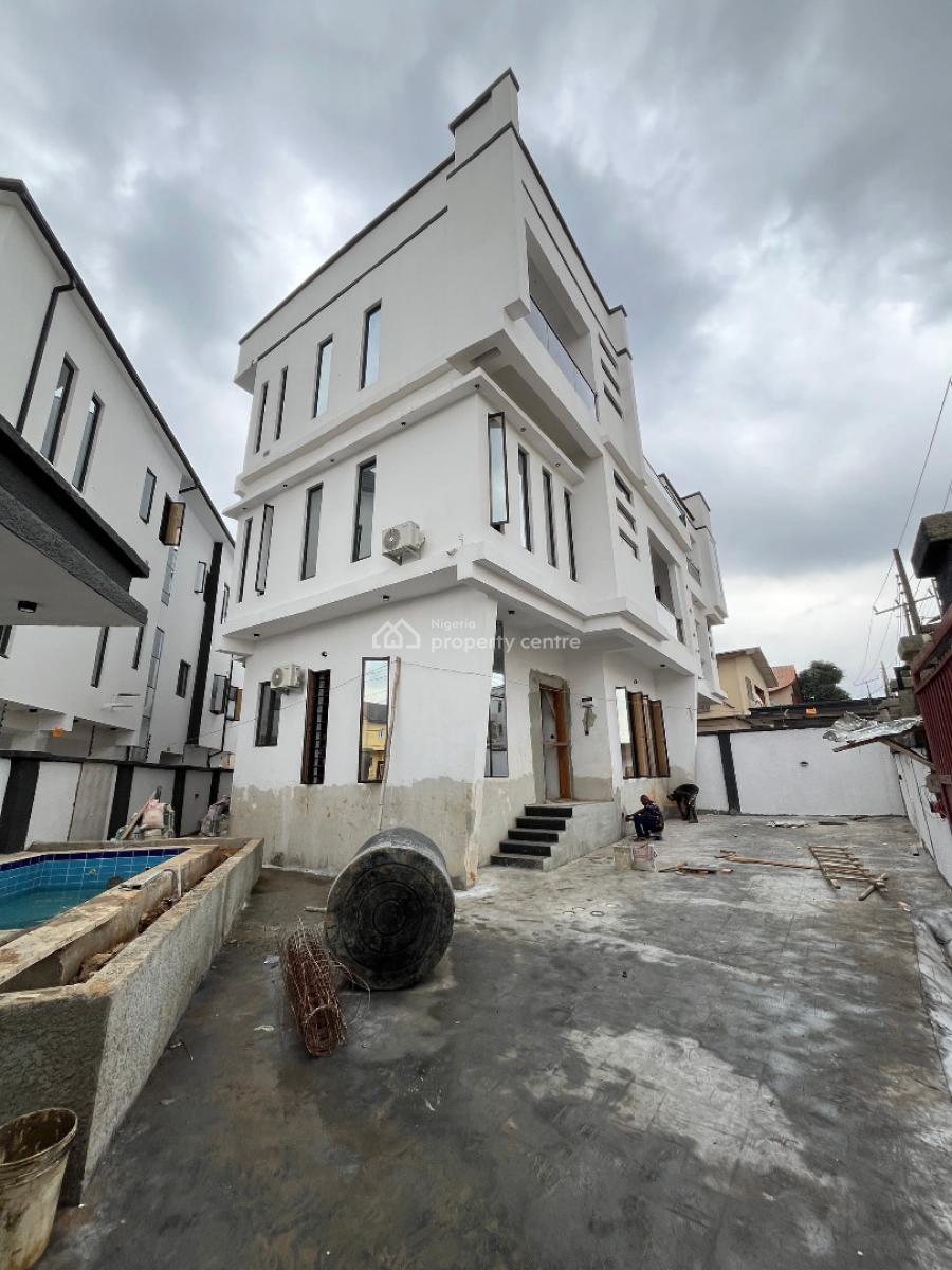 a Massively and Exclusively Built 6 Bedroom Fully Detached Duplex in a, Newly Built, Pool, Call to Access Estate, Modern Hole Design, Gra Phase 2, Magodo, Lagos, Detached Duplex for Sale