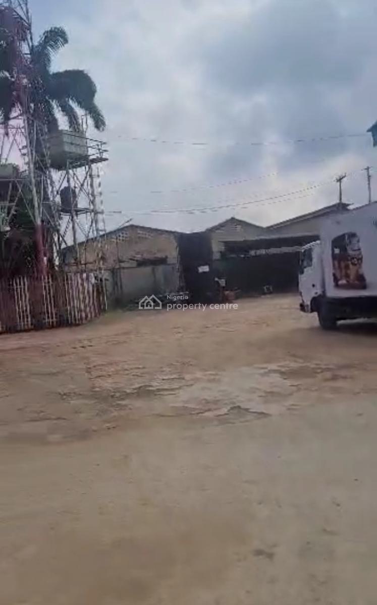 2 Bay Warehouse on 1 Acres of Land Corner Piece  Off Billing Way Oregu, Oregun, Ikeja, Lagos, Warehouse for Sale