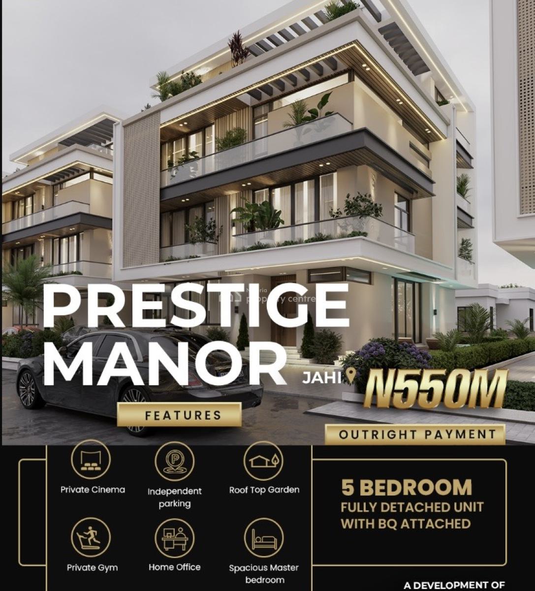 Stunning 5 Bedroom Duplex, Jahi Gilmore, Jahi, Abuja, Detached Duplex for Sale