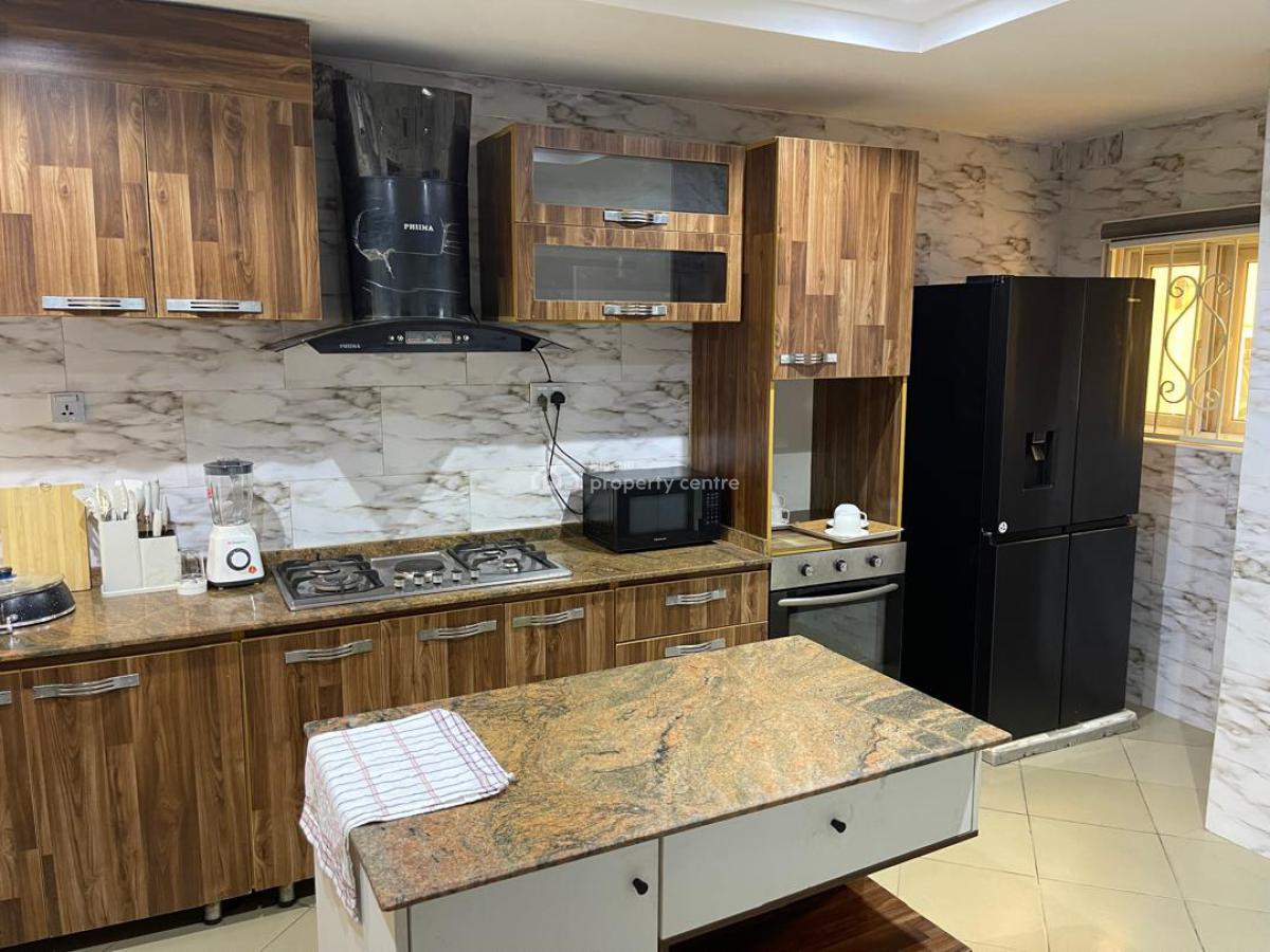 Fully Furnished & Serviced 5 Bedrooms Terrace Duplex with a Bq, Silas Iloh Street Guzape Close to Fha and Coza Church, Guzape District, Abuja, Terraced Duplex for Rent
