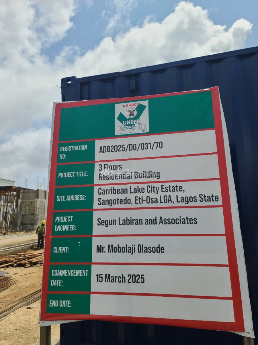 Land with Cofo in a Beautiful Secure Estate, Sangotedo Opposite Novare Mall Shoprite, Sangotedo, Ajah, Lagos, Mixed-use Land for Sale