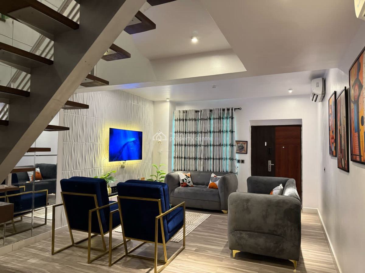 Fully Furnished 2-bedroom Maisonette Duplex, Video Available, Ayo Makun Street, Off Nike Art Gallery Road, Lekki Phase 1, Lekki, Lagos, Flat / Apartment for Rent