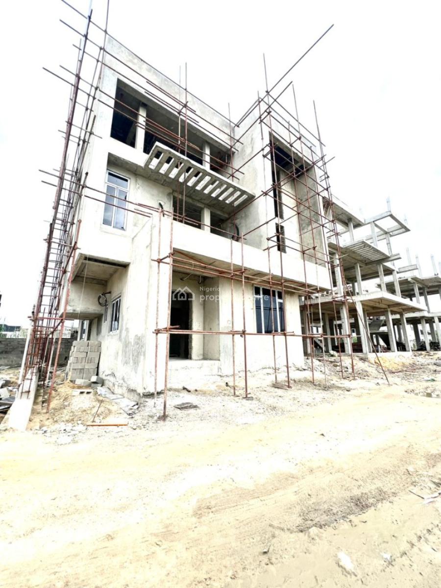 Newly Built 5bedroom Detached Duplex with 2 Bqs,pool in a Secure Estat, Lekki Phase 1, Lekki, Lagos, Detached Duplex for Sale