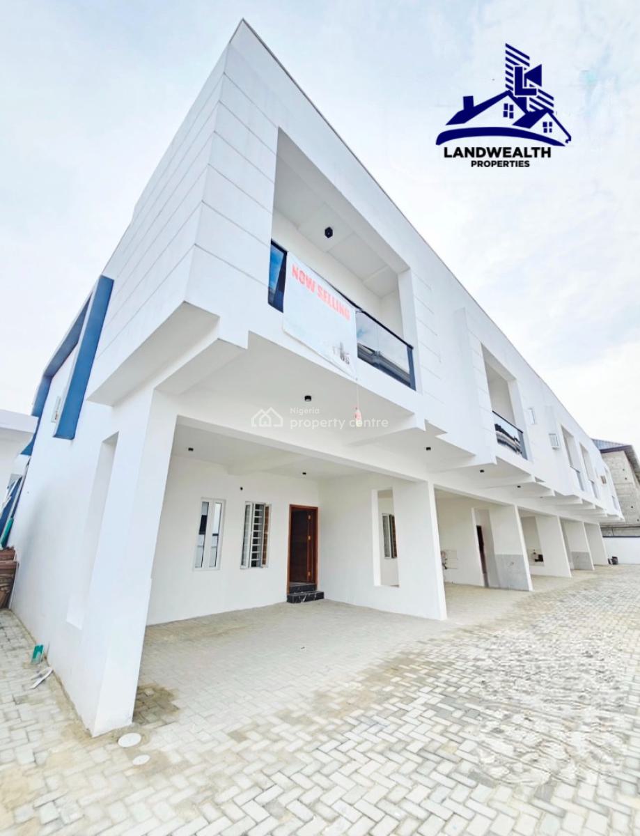 Newly Built 3 Bedroom Terrace Duplexes, Corner Unit, Sangotedo, Ajah, Lagos, Terraced Duplex for Sale
