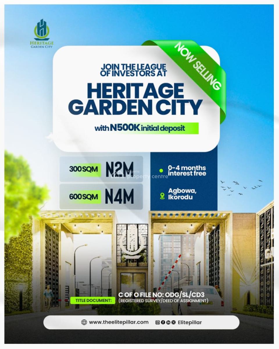 Hgc Where Luxury Meets Sustainability+cof O+100% Dryland+high Roi, a Min Drive From Choice City Estate and 5mins From The New Nysc Camp, Agbowa, Ikorodu, Lagos, Residential Land for Sale