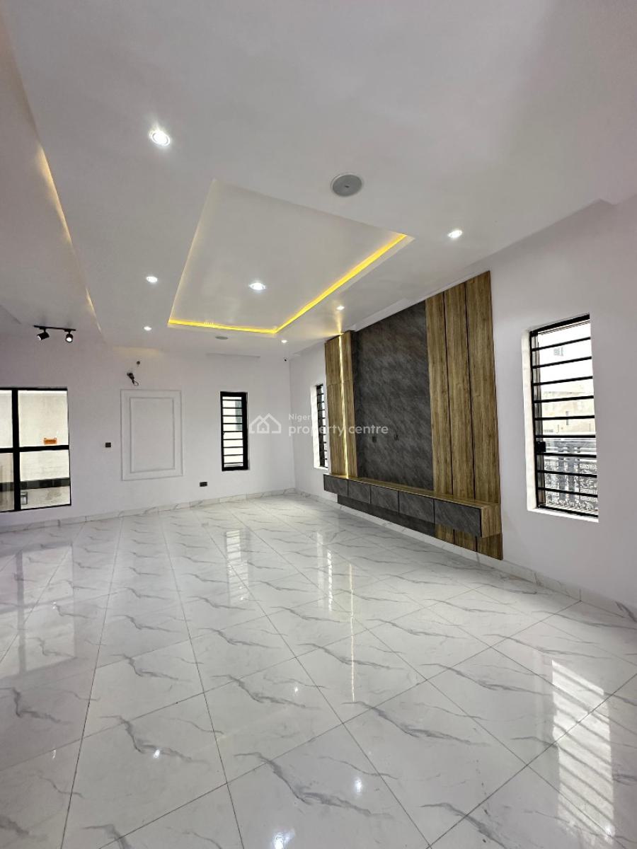 Exquisite 5 Bedroom Detached with Bq & Water View Rooftop Terrace, Ajah, Lagos, Detached Duplex for Sale