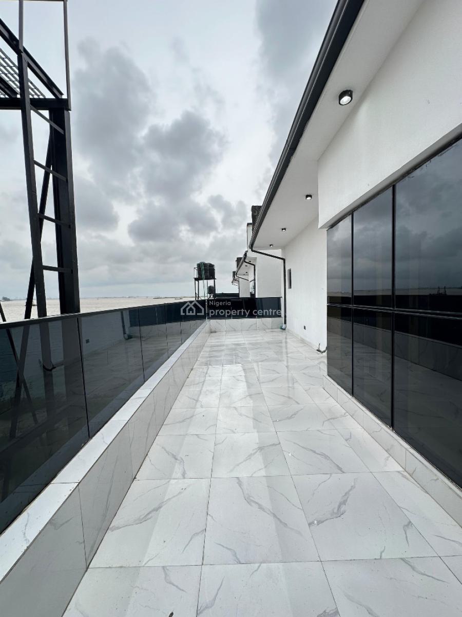 Exquisite 5 Bedroom Detached with Bq & Water View Rooftop Terrace, Ajah, Lagos, Detached Duplex for Sale