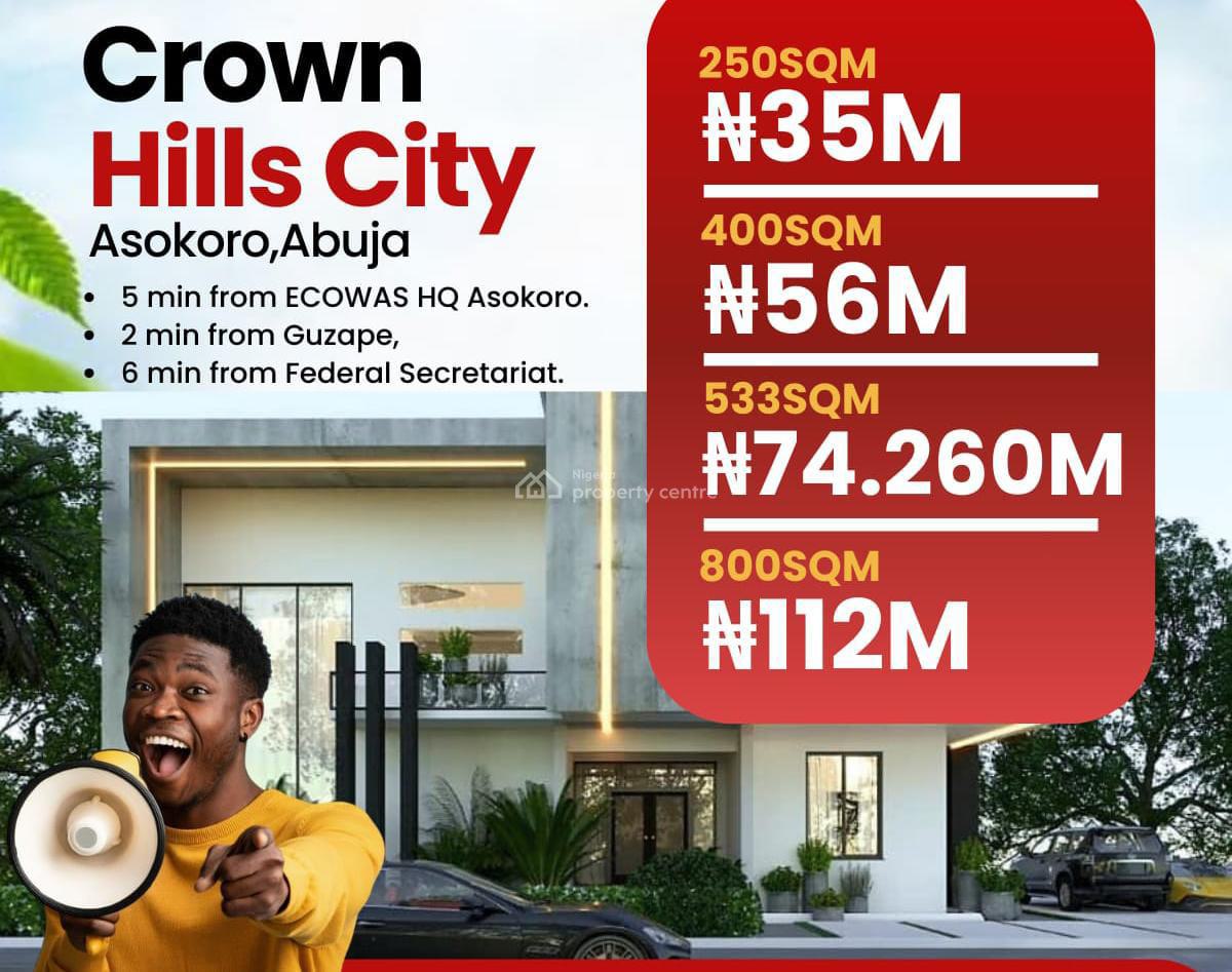 Mixed Use Land, Crown Hill City, Asokoro District, Abuja, Mixed-use Land for Sale