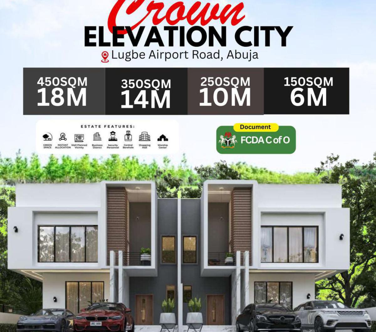 Mixed Use Land, Crown Elevation City, Airport Road, Lugbe District, Abuja, Mixed-use Land for Sale