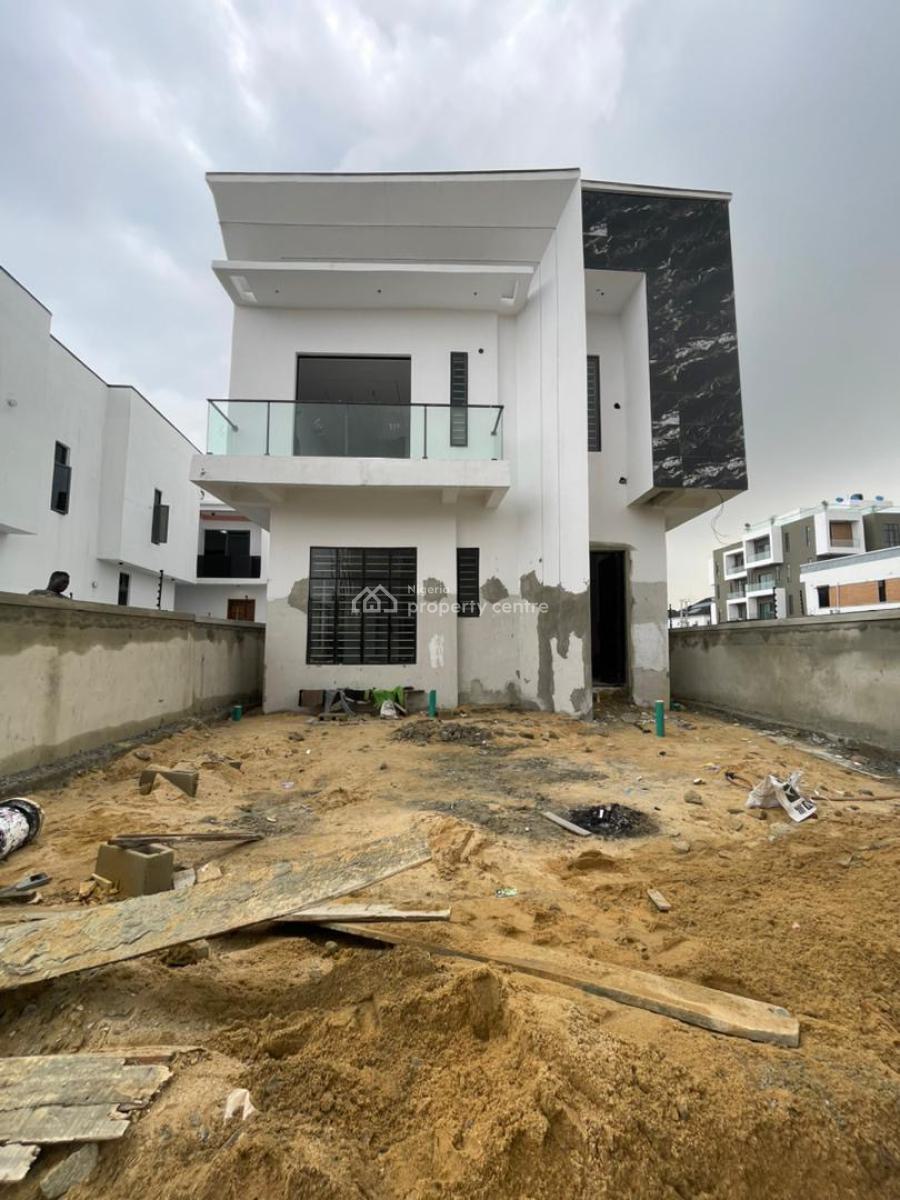 Unfinished 5 Bedroom Detached Duplex with Swimming Pool and Bq, Ikota, Lekki, Lagos, Detached Duplex for Sale