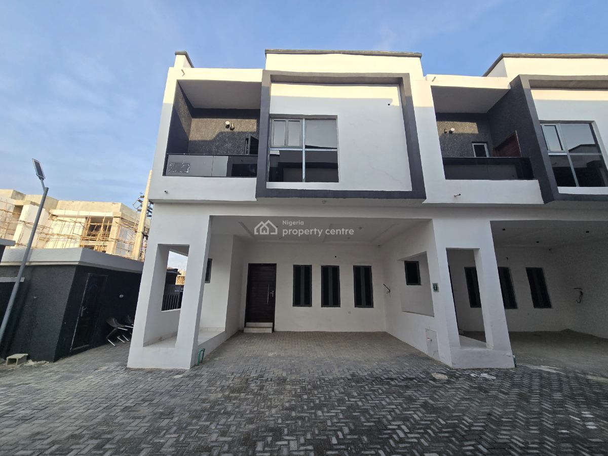 Brand New & Luxurious 4 Bedrooms Terraced Duplex, Alpha Beach Area, Chevron, Lekki, Lagos, Terraced Duplex for Sale