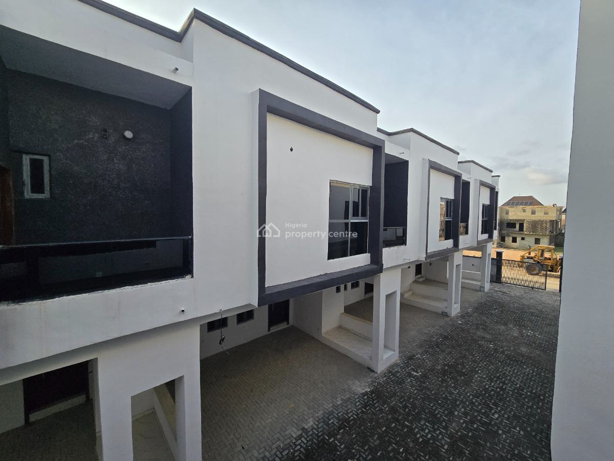Brand New & Luxurious 4 Bedrooms Terraced Duplex, Alpha Beach Area, Chevron, Lekki, Lagos, Terraced Duplex for Sale