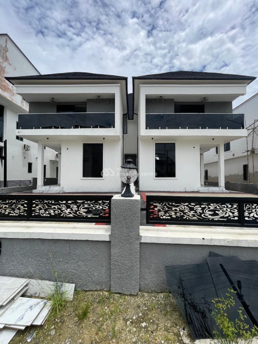 Spacious 4 Bedroom Semi Detached Duplex with Bq and Pool, Ikota, Lekki, Lagos, Semi-detached Duplex for Sale