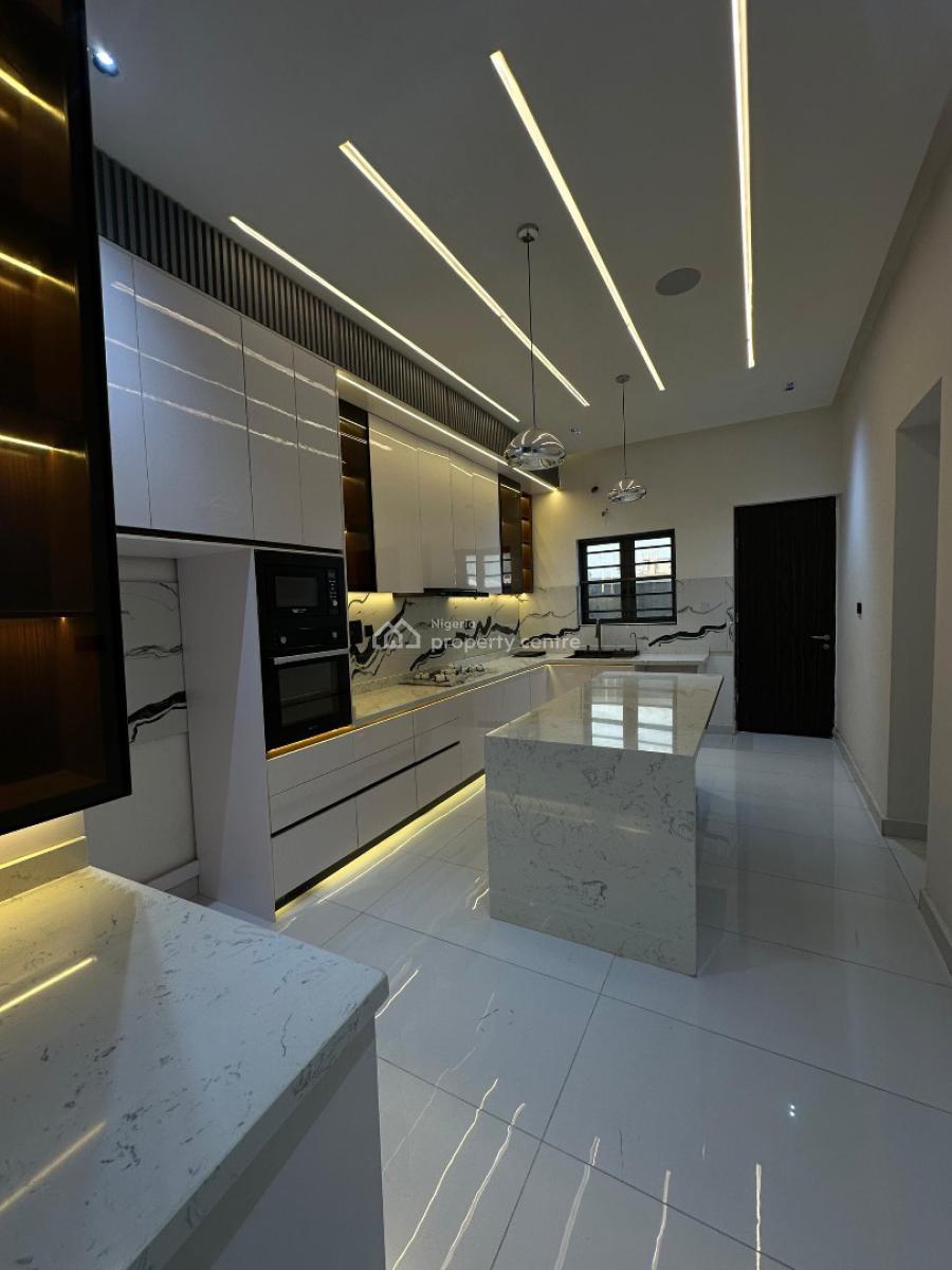Contemporary 5 Bedroom Detached with Bq, Pool & Solar Inverter, Ajah, Lagos, Detached Duplex for Sale