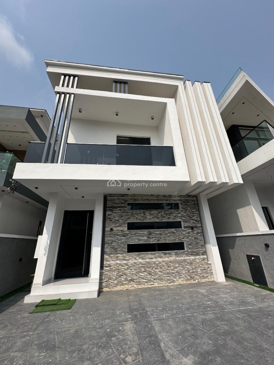 Contemporary 5 Bedroom Detached with Bq, Pool & Solar Inverter, Ajah, Lagos, Detached Duplex for Sale