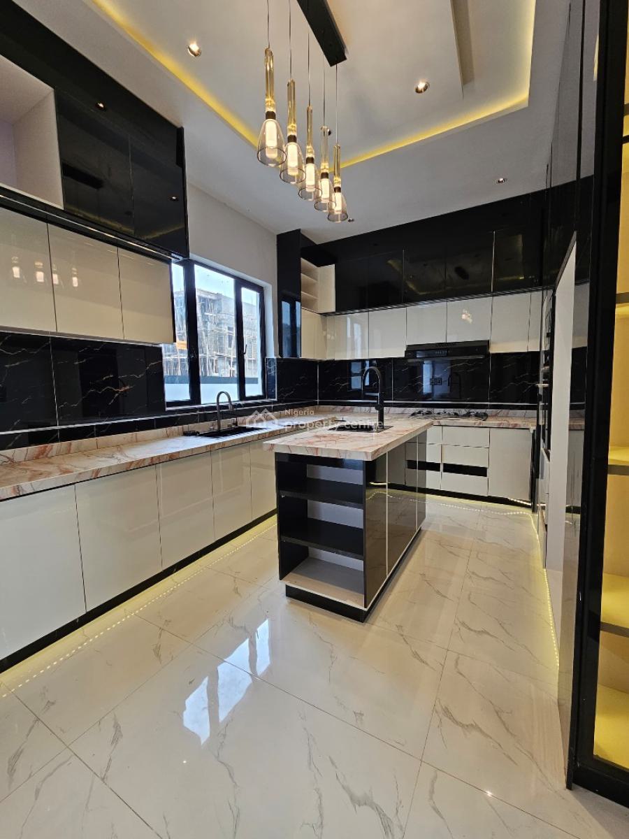 Contemporary 5-bedroom Fully Detached Duplex with Bq & Pool, Ajah, Lagos, Detached Duplex for Sale