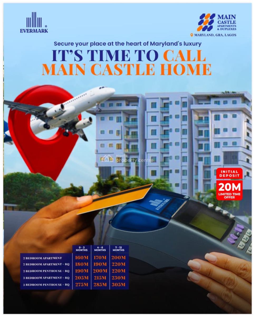 Smartly Built 2 Bedroom Apartment in a Central Location, Smartly Built Apartment with Elevator, Payment Plan, Best for Shortlet, Maryland, Lagos, Flat / Apartment for Sale