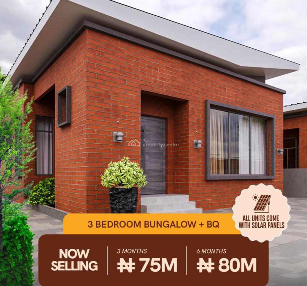 Luxury 3 Bedrooms Bungalow with Bq and Solar Power, Aiyetoro, By Lekki - Epe Expressway, Ibeju Lekki, Lagos, Detached Bungalow for Sale