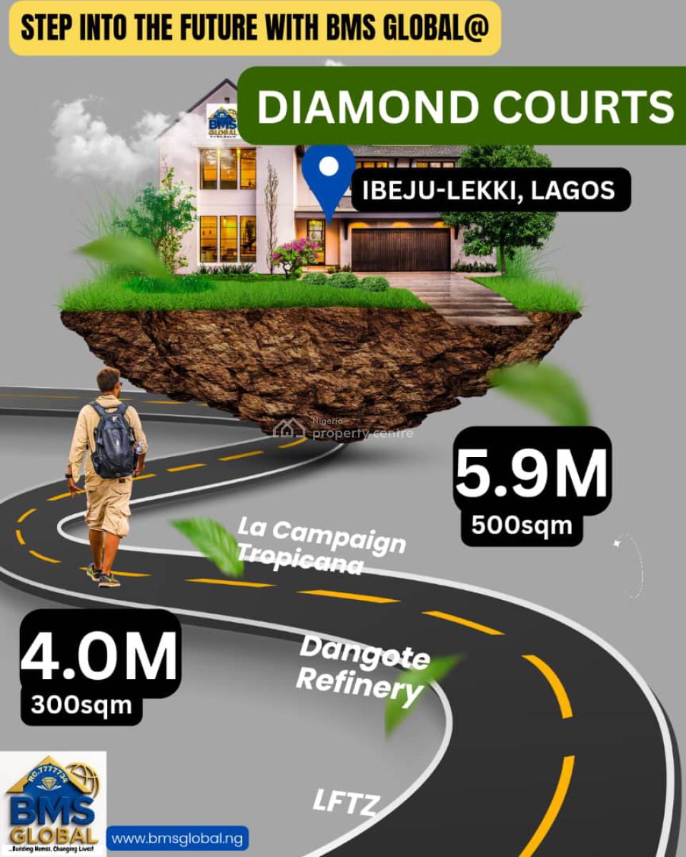Own Land in The Fastest-growing Investment Hub of Africa, Ibeju Lekki, Diamond Court , Lacampaign Tropicana, Ibeju Lekki, Lagos, Residential Land for Sale