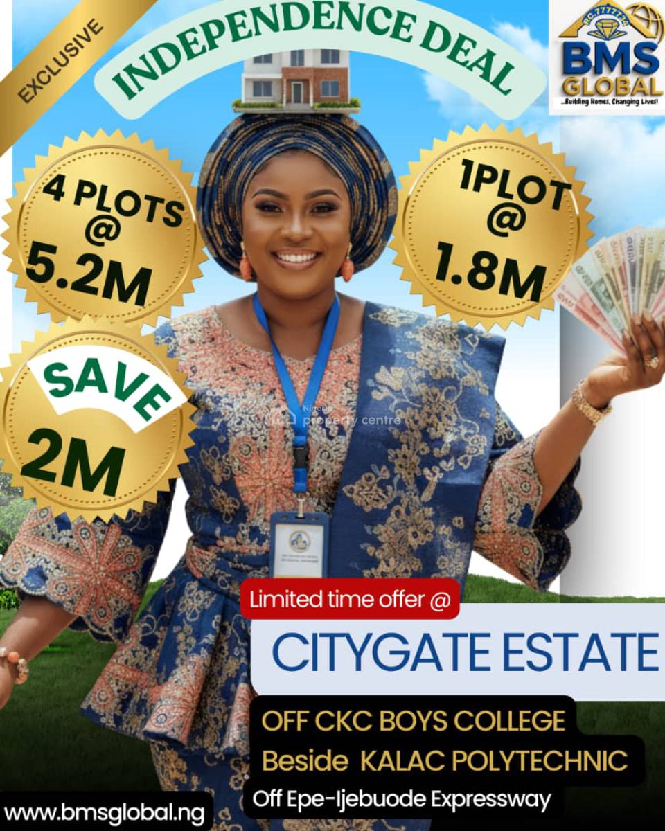 Own Land in Strategic Location and Enjoy Unbeatable Savings, City Gate Estate, Epe, Lagos, Land for Sale