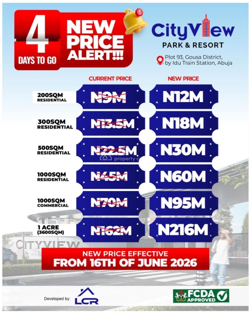 Affordable Plots of Mixed-use Land, City View Park and Resort, Gousa District, Central Business District, Abuja, Mixed-use Land for Sale