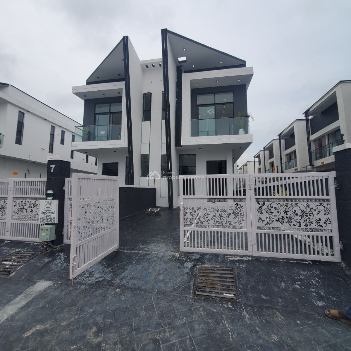 Excellent 4 Bedroom Semi Detached Duplex with a Bq, Ikota, Lekki, Lagos, House for Sale