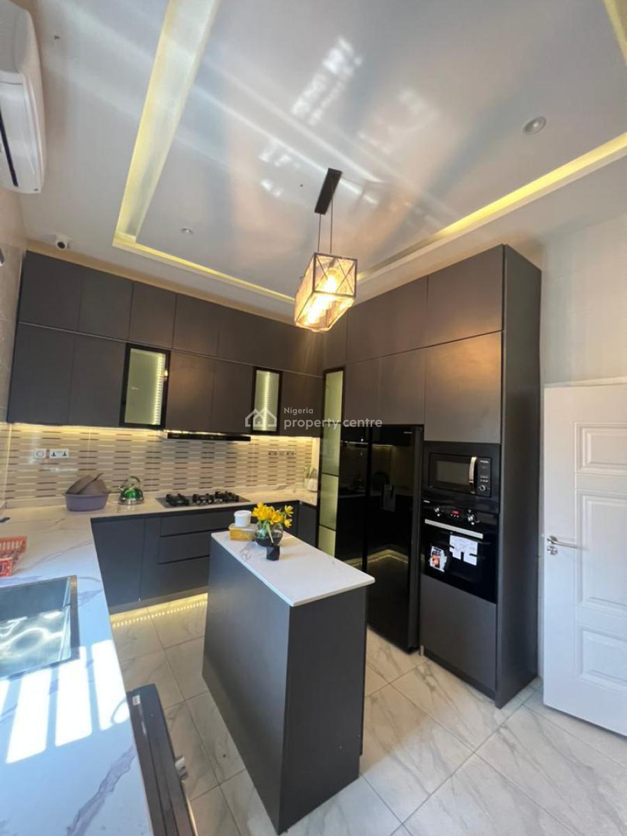 Fully Furnished 4 Bedroom Semi Detached Duplex, 24/7 Light and Good Wat, Lekki Conservative, Chevron, Lekki, Lagos, Semi-detached Duplex for Rent