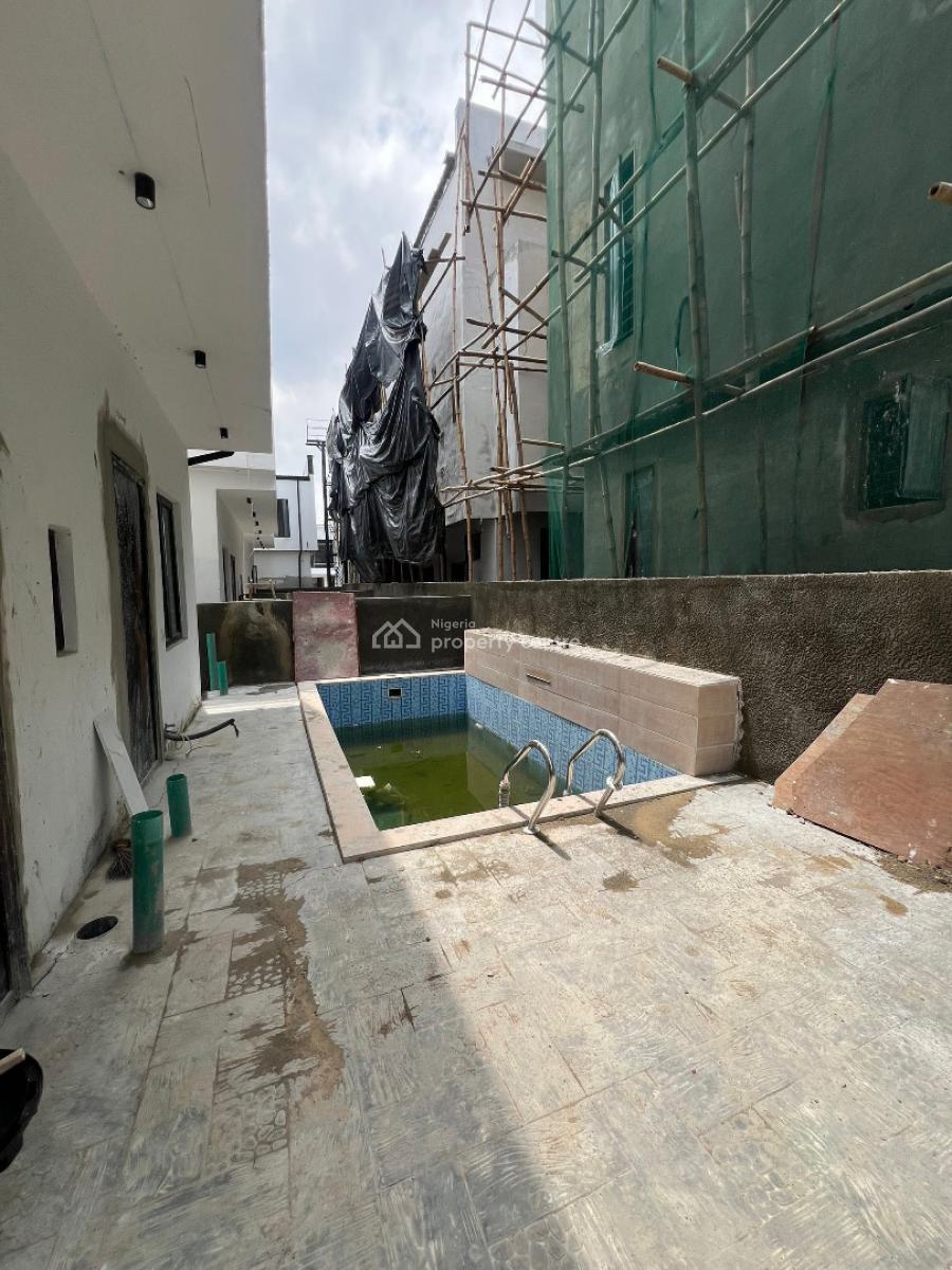 Newly Built 5 Bedroom Detached Duplex with Bq, Pool and Open Terrace, Chevron, Lekki, Lagos, Detached Duplex for Sale