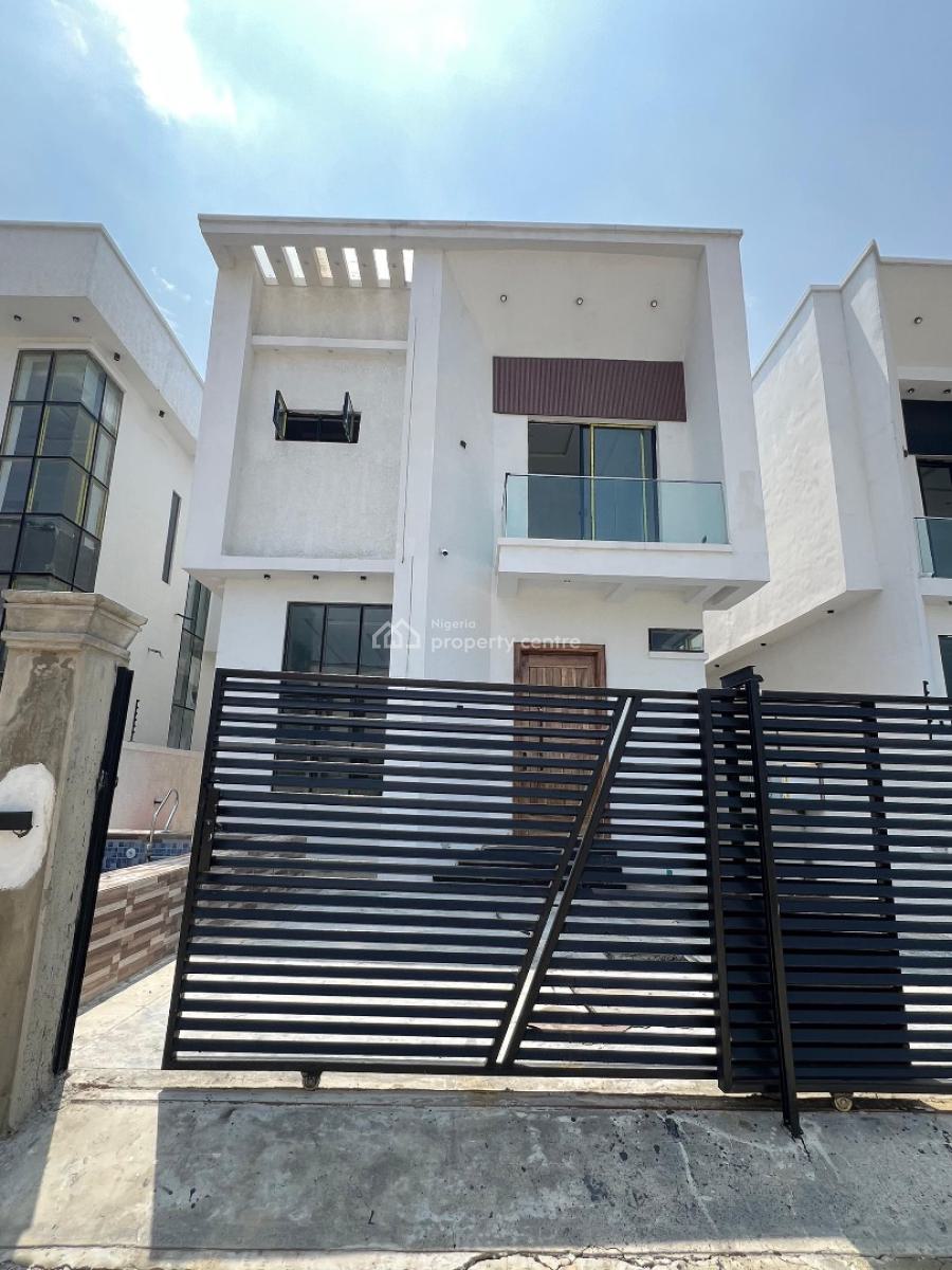 Newly Built 4 Bedroom Detached Duplex with Bq and Swimming Pool, Chevron, Lekki, Lagos, Detached Duplex for Sale