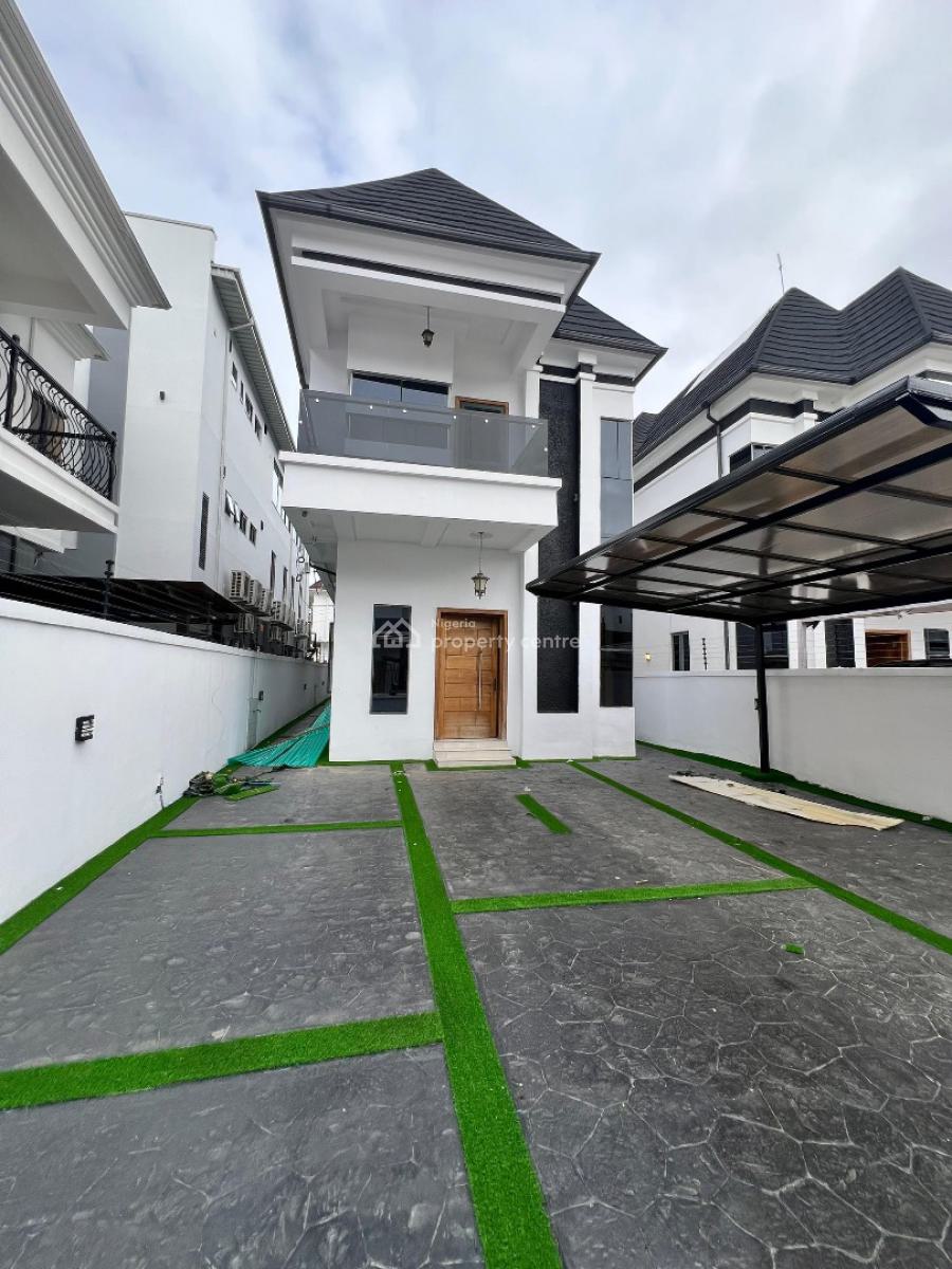 Well Built 5 Bedroom Detached Duplex with 2 Bqs in a Serene Environmen, Chevron, Lekki, Lagos, Detached Duplex for Sale