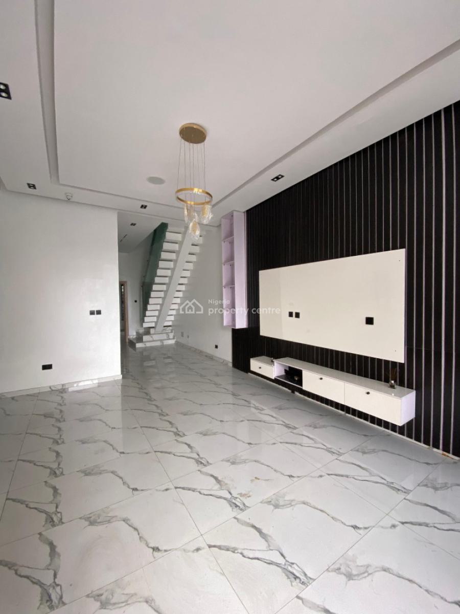 Exquisite 4 Bedroom Semi Detached Duplex with Bq and Pool, Chevron, Lekki, Lagos, Semi-detached Duplex for Sale