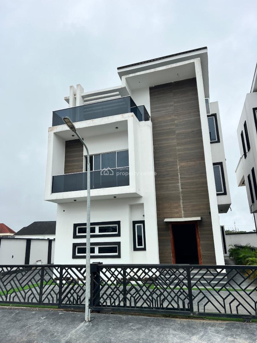 Exquisitely Built 5 Bedroom Fully Detached Duplex with Bq and Pool, Chevron, Lekki, Lagos, Detached Duplex for Sale
