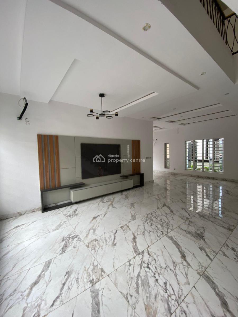 Exquisitely Built 5 Bedroom Fully Detached Duplex with Bq and Pool, Chevron, Lekki, Lagos, Detached Duplex for Sale