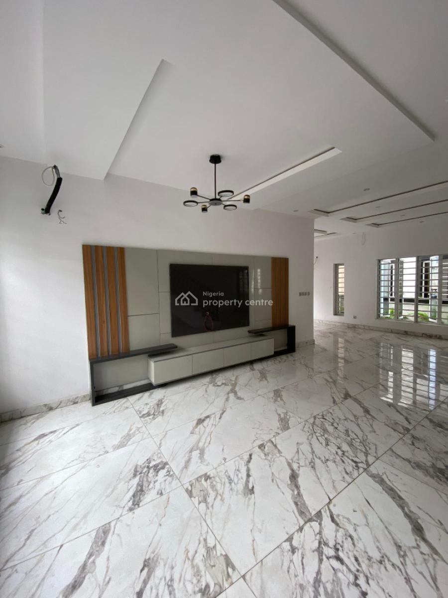 Exquisitely Built 5 Bedroom Fully Detached Duplex with Bq and Pool, Chevron, Lekki, Lagos, Detached Duplex for Sale