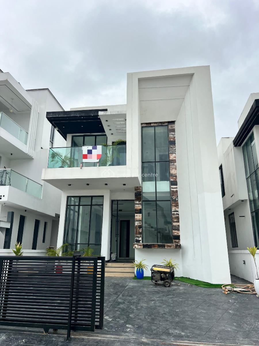 Exquisitely Built 5 Bedroom Fully Detached Duplex with Bq, Chevron, Lekki, Lagos, Detached Duplex for Sale