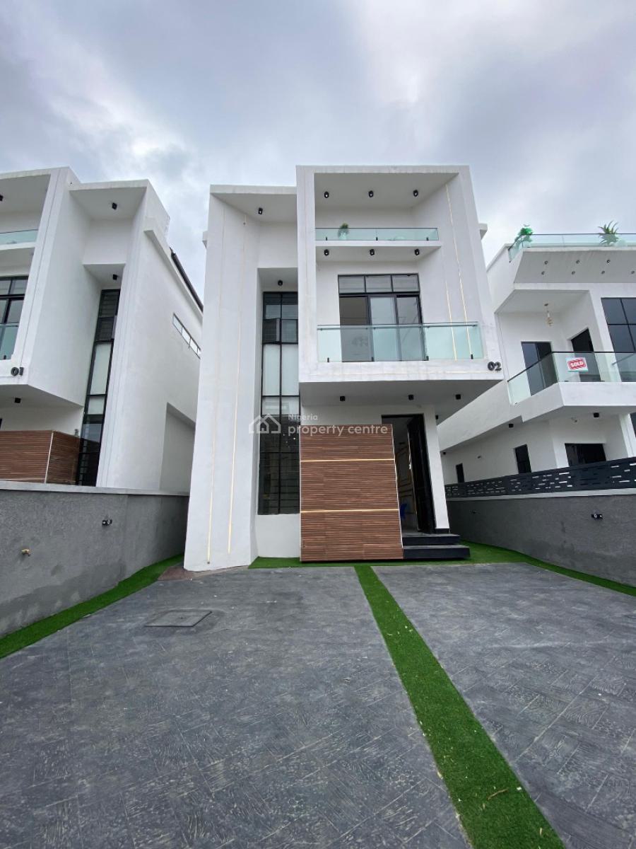 Well Finished 5 Bedroom Detached with Bq and Pool in a Secured Estate, Chevron, Lekki, Lagos, Detached Duplex for Sale