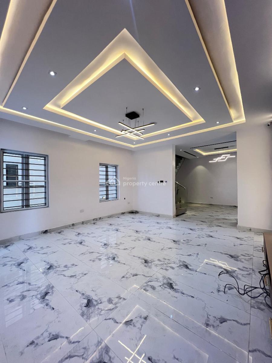Spacious 5 Bedroom Detached with Bq, Cinema, Rooftop Terrace and Pool, Chevron, Lekki, Lagos, Detached Duplex for Sale