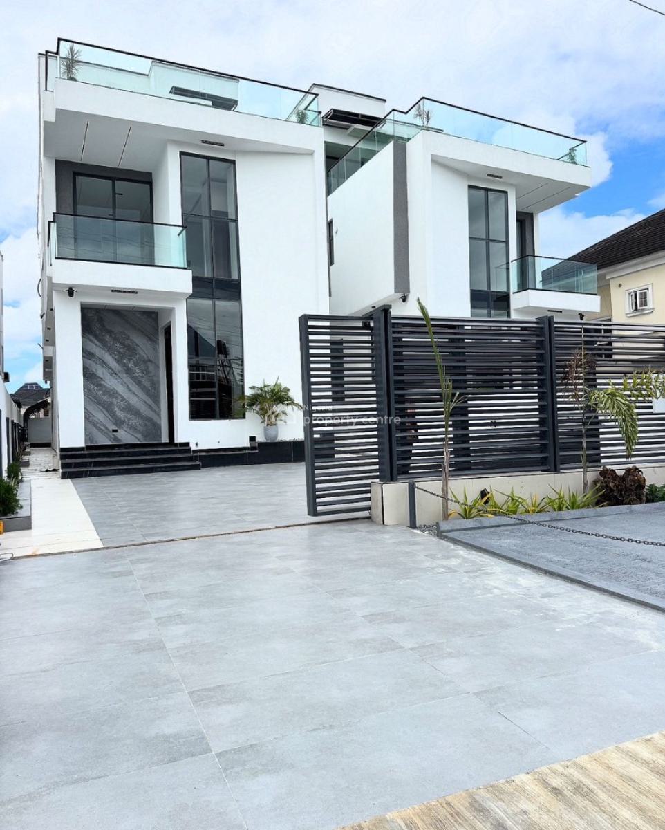 Modern 5 Bedroom Fully Detached with Ensuite Rooms., Chevron, Lekki, Lagos, Detached Duplex for Sale