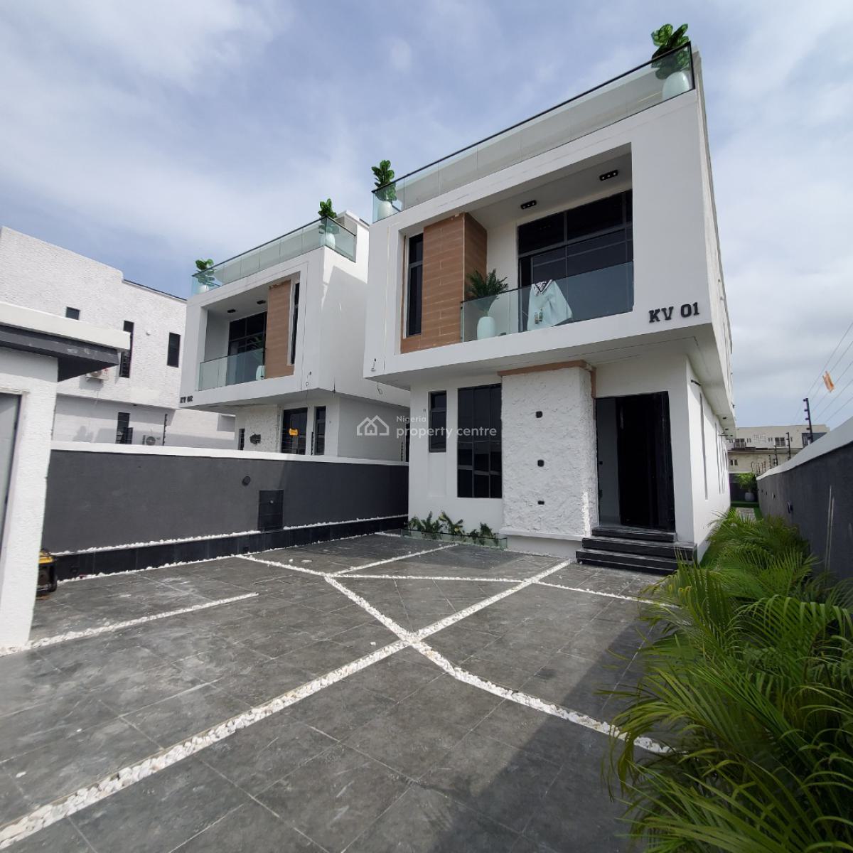Beautiful 5 Bedroom Duplex with a Bq and a Pool Within a Serene Estate, Orchid, Lekki, Lagos, House for Sale