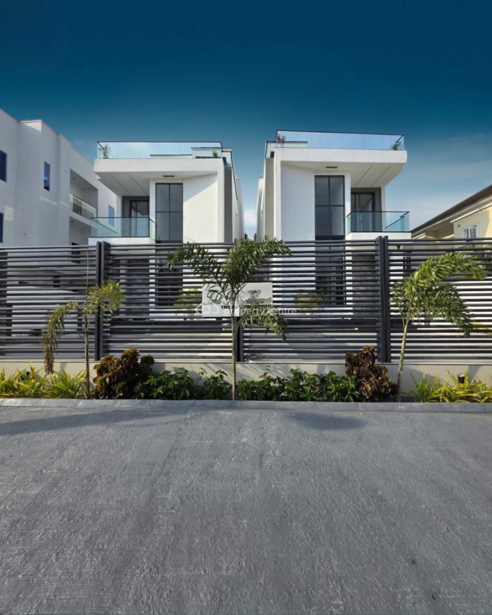 Modern Design 5 Bedroom Fully-detached Duplex with Bq & Swimming Pool, Chevron, Lekki, Lagos, Detached Duplex for Sale