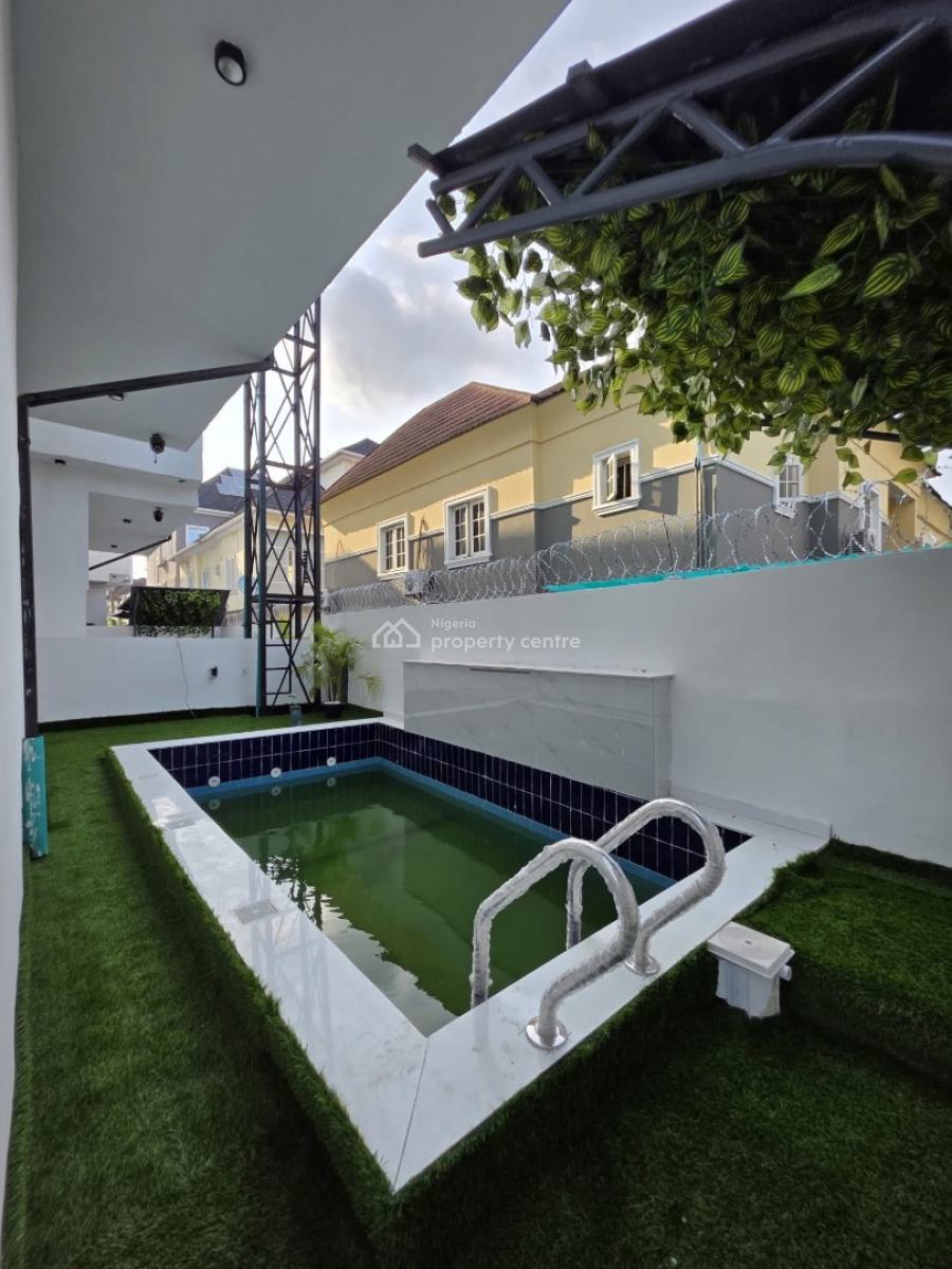 Modern Design 5 Bedroom Fully-detached Duplex with Bq & Swimming Pool, Chevron, Lekki, Lagos, Detached Duplex for Sale