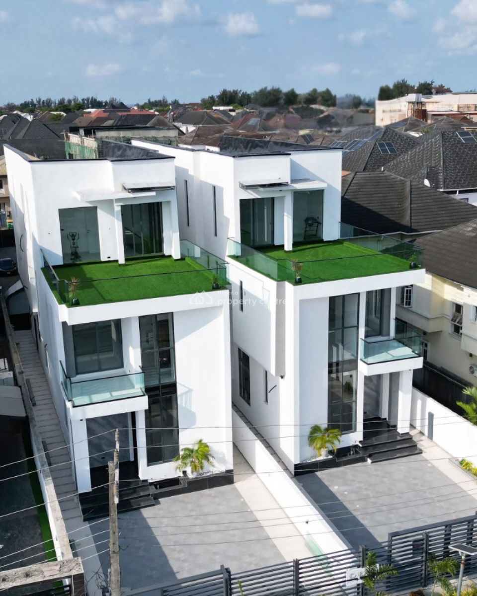Modern Design 5 Bedroom Fully-detached Duplex with Bq & Swimming Pool, Chevron, Lekki, Lagos, Detached Duplex for Sale