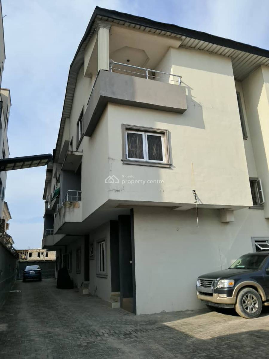 Spacious 4-bedroom Terrace with Bq, Igbo-efon, New Road Lekki Chevron, Lekki, Lagos, Terraced Duplex for Rent