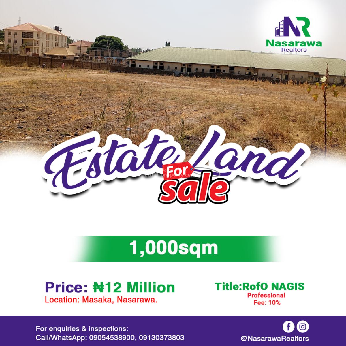 1,000sqm Estate Land, Masaka, Karu, Nasarawa, Residential Land for Sale