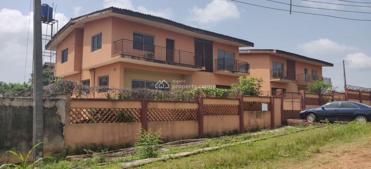 Two Twin 4 Bedroom (en Suite) Semi-detached Duplex with 2 Bedroom Bq, Block 15, Owode Estate, Apata, Ibadan, Oyo, Semi-detached Duplex for Sale