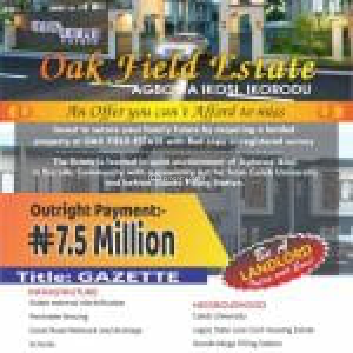 Premium Gazetted Plots in a Fast-growing Area, Agbowa, Ikorodu, Lagos, Residential Land for Sale