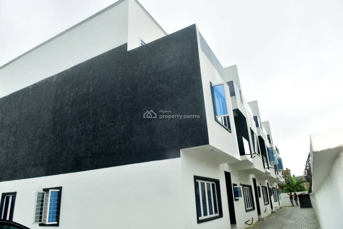 Just Listed Spacious 4bedroom Terrace with a Room Bq, in a Secured Estate at Sangotedo, Sangotedo, Ajah, Lagos, Terraced Duplex for Sale