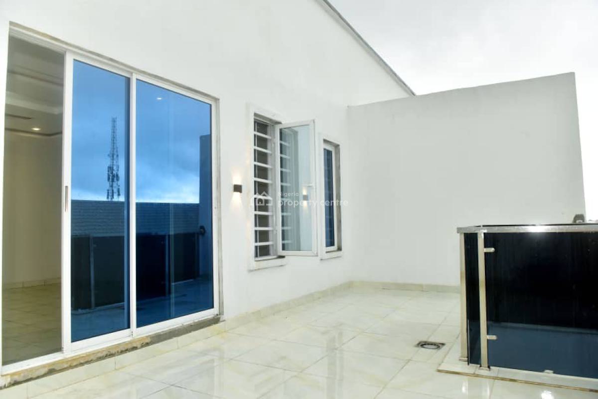 Just Listed Spacious 4bedroom Terrace with a Room Bq, in a Secured Estate at Sangotedo, Sangotedo, Ajah, Lagos, Terraced Duplex for Sale